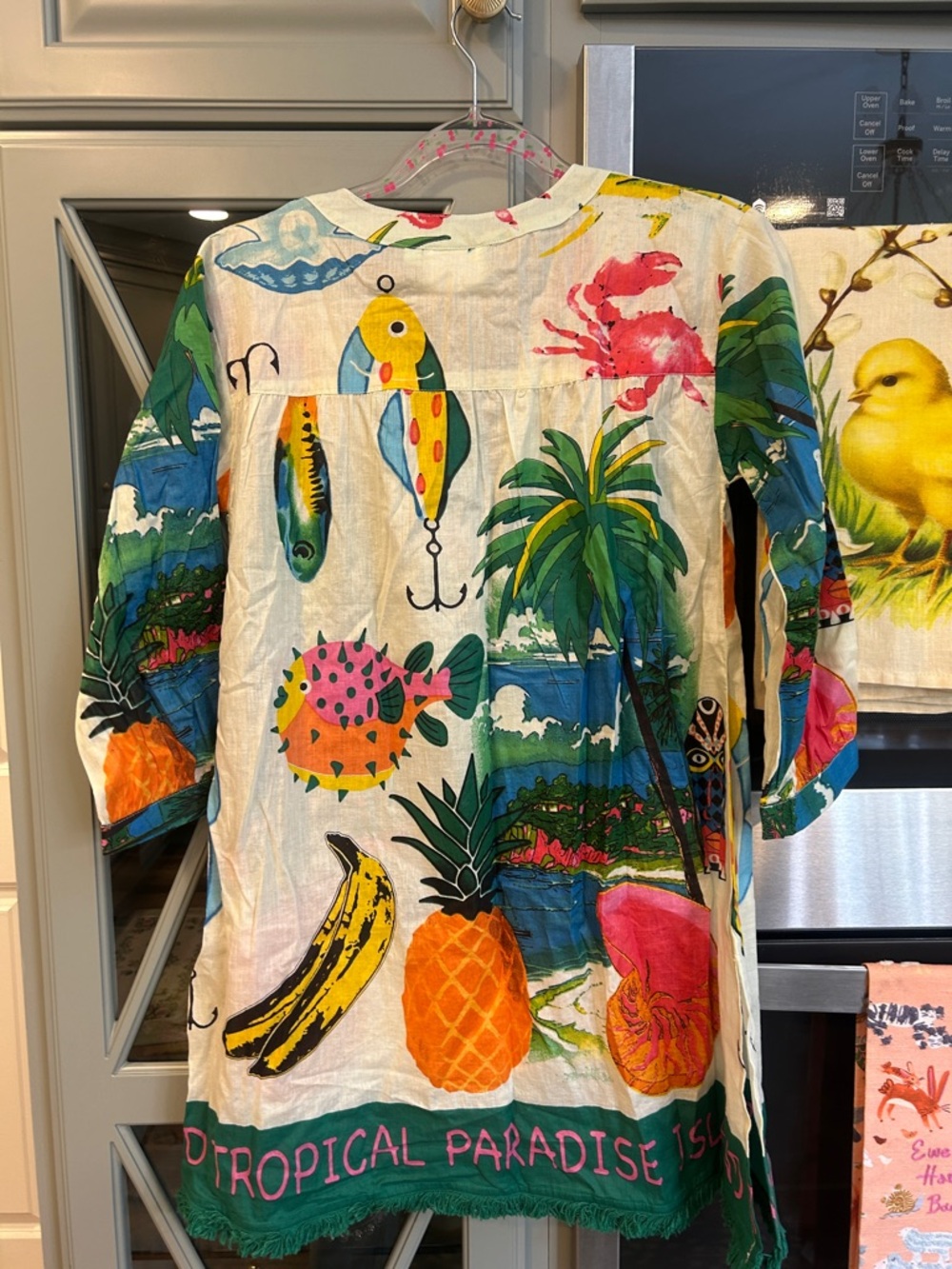 True Destinations Tropical Paradise Island Women's Swim Beach Coverup - Picture 5 of 5